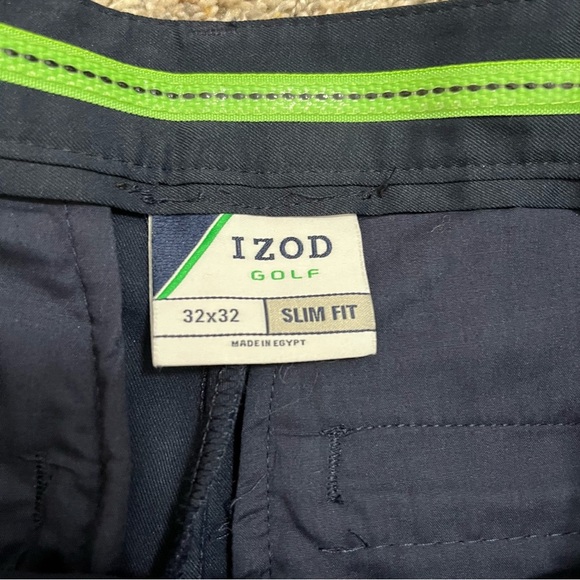 Izod Men's Navy Pants - Picture 2 of 7